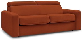 Разтегателен диван в тухлен цвят 215 cm Monaco – Bobochic Paris