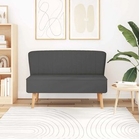 244071 vidaXL Диван, плат, 117x55,5x77 см, тъмносив