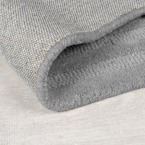 Сив ръчно изработен вълнен килим 120x170 cm Zen Rectangles – Flair Rugs