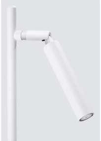 Бяла настолна лампа (височина 43 cm) Fideus – Sollux