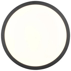 Черно LED осветително тяло за таван ø 40 cm Iseo - Trio