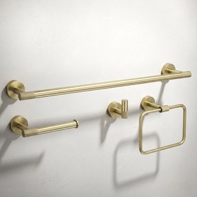 Комплект аксесоари за баня GRID Brush Gold 4 части