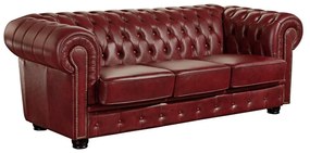 Червен кожен диван , 200 см Norwin - Max Winzer
