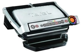 Tefal - Електрически грил OPTIGRILL+ INOX WAFFLES 2000W/230V черен/хром