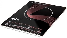 SAPIR SP 1445 Електрически и индукционен котлон - универсален модел с GS сертификат - Индукционна керамична / 2000W / Черен