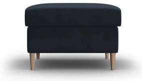 Тъмносиня кадифена табуретка Kyoto – Cosmopolitan Design