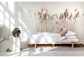 Двойно легло от борова дървесина с решетка 180x200 cm Japan - Karup Design
