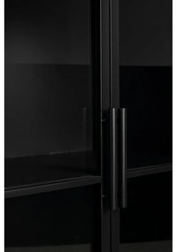 Черен метален шкаф 65x105 cm Ferre - White Label