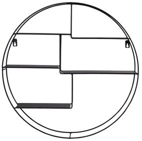 Черен двуетажен метален рафт Genk - House Nordic