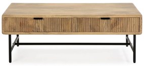 Масичка за кафе от масивно манго в естествен цвят 60x120 cm Mundra – MOME