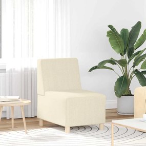 4108498 vidaXL Модулен диван без ръкави Крем 55 x 74 x 82 см Кадифе