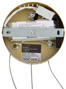 Дизайнерска висяща лампа златиста кръгла с 3-степенно димиране - Krisscross