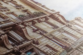 Картина на платно – Изглед на Айфеловата кула от улица в Париж