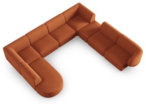 Оранжев ъгъл U-образен диван, десен ъгъл Shane - Micadoni Home
