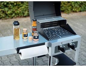 Черен магнитен държач за кухненски ролки Black Outdoor Kitchen Ima - Wenko