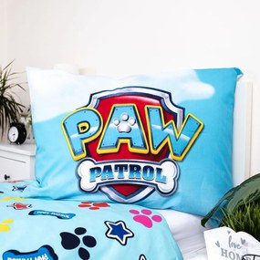 Единично памучно детско спално бельо със светещ ефект 140x200 cm Paw Patrol – Jerry Fabrics