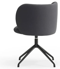 Тъмносив тапициран трапезен стол Mogi – Teulat