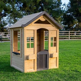 GINGER HOME Дървена къща за игра 140х112х108 см.