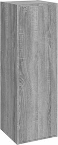 815749 vidaXL ТВ шкаф, сив сонома, 30,5x30x90 см, инженерно дърво