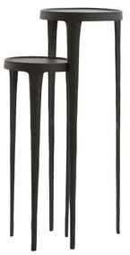 Метални кръгли странични масички в комплект от 2 бр. ø 35 cm Tobias – Light &amp; Living