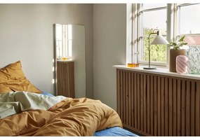 Бяла настолна лампа със стъклен абажур (височина 44 cm) Spot – Hübsch