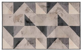 Сивo-бежов килим със смес от памук 68x110 cm Graphic – douceur d'intérieur
