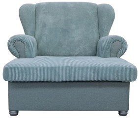 Сиво-син шезлонг от рипсено кадифе Lord – Ropez