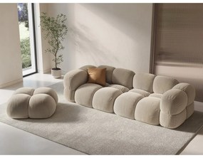 Бежов кадифен диван 250 cm Loretto – Cosmopolitan Design