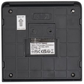 Стенна лампа черна вкл. LED IP54 със соларен сензор за движение - Border