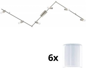 Eglo - LED точкови лампи MY CHOICE 6xE14/4W/230V хром/бяло