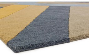 Сив и жълт килим Big Zig, 120 x 170 cm Reef - Asiatic Carpets