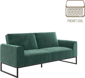 Зелен разтегателен диван 217,2 cm Adley - CosmoLiving by Cosmopolitan