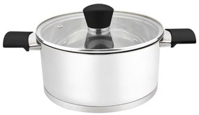 Тенджера с капак ZEPHYR ZP 1210, Многослойно дъно, Инокс - 24х14.5 см 6.3 L