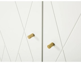 Бял гардероб 80x190 cm Mia - Woodman