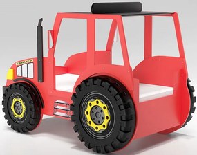 Детско легло Tractor-Kokkino