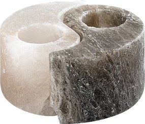 Rabalux Soluna, вътрешна черно-бяла солна настолна лампа, В6см, Д12см, без крушка и фасунга 76034