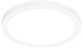 Комплект от 6 вградени или повърхностно монтирани прожектора бели 30 см вкл. LED 3-степенно димиране до топло - Trans