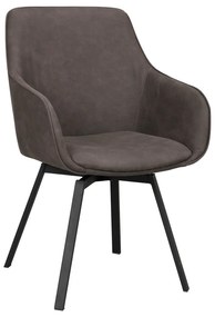 Сиви тапицирани трапезни столове в комплект 2 бр. Alison – Rowico