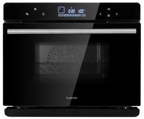 Klarstein MasterFresh, фурна на пара, 230 °C, 24 l, сензорен контролен панел, черна