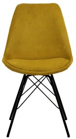 Жълт трапезен стол Eris - Actona