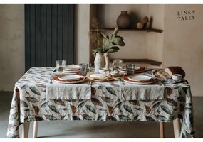 Ленена покривка за маса 140x140 cm Golden Fall – Linen Tales