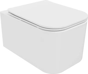 Mexen Elis WC чиния Rimless с тънка забавено падаща седалка, дуропласт, бял