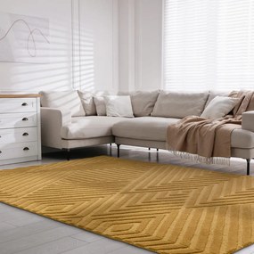 Вълнен килим в цвят охра 160x230 cm Hague - Asiatic Carpets