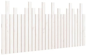 824809 vidaXL Стенна табла за спалня, бяла, 166x3x80 см, борово дърво масив