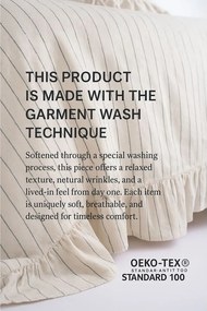 Бежово двойно удължено спално бельо от памук Renforcé 240x220 cm Amalia Striped – Mila Home Luxury