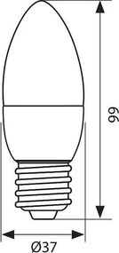 LED крушка VIVALUX CAMEO LED, 6W, E27, 3000K