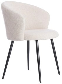 Кремави метални трапезни столове в комплект 2 бр. Radaja – Light &amp; Living