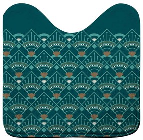 Килим за баня WC в петролен цвят 45x45 cm Imperia – douceur d'intérieur