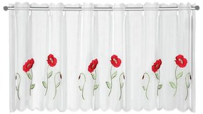 Бяла завеса 155x45 cm Poppies – Sehlbach