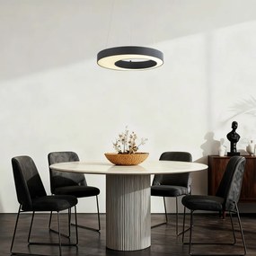 Модерен висящ лампион черен 50 см вкл. LED 3-степенно димируем - Organici